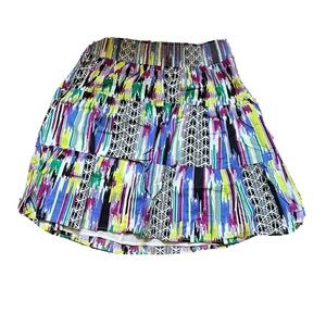 Women’s Fashion Bug Multicolored Cotton Elastic Waistband Skirt Large